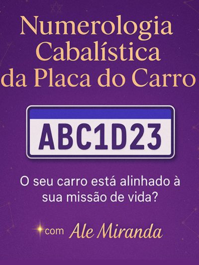 Numerologia Kabbalística da Placa do Carro